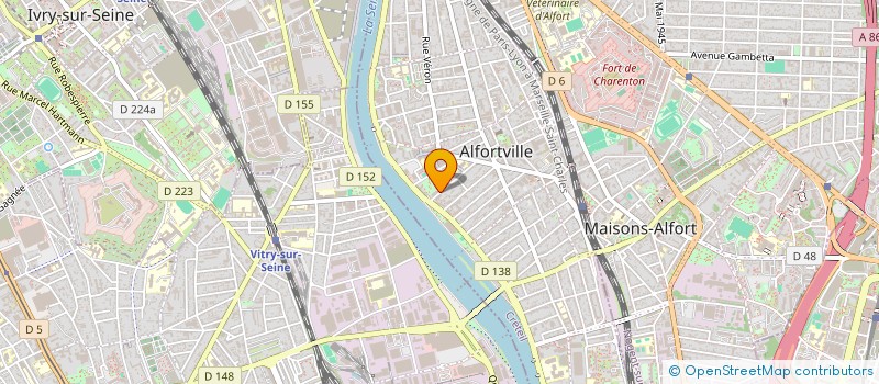 localisation de l'entreprise MONSIEUR RAPHAEL LEVEQUE  ALFORTVILLE