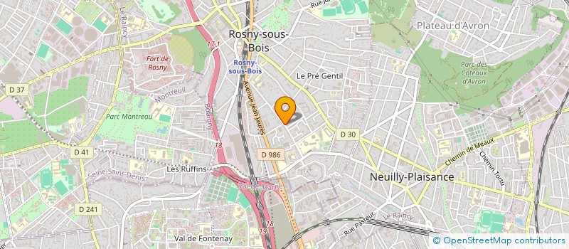 localisation de l'entreprise MONSIEUR RAPHAEL LIBERTI à ROSNY-SOUS-BOIS