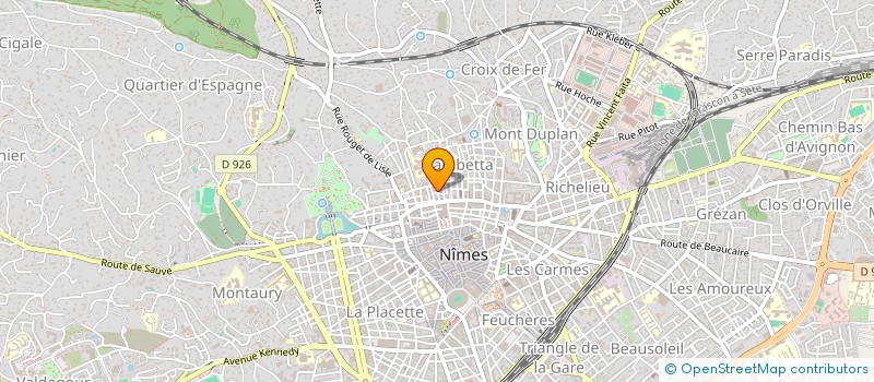 localisation de l'entreprise MONSIEUR RAPHAEL LIGUORI  NIMES