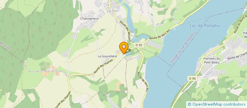 localisation de l'entreprise MONSIEUR RAPHAEL LOEFFEL  VILLAGES DU LAC DE PALADRU