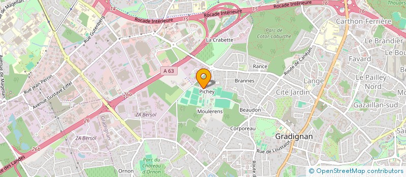 localisation de l'entreprise MONSIEUR RAPHAEL LOTTE  GRADIGNAN