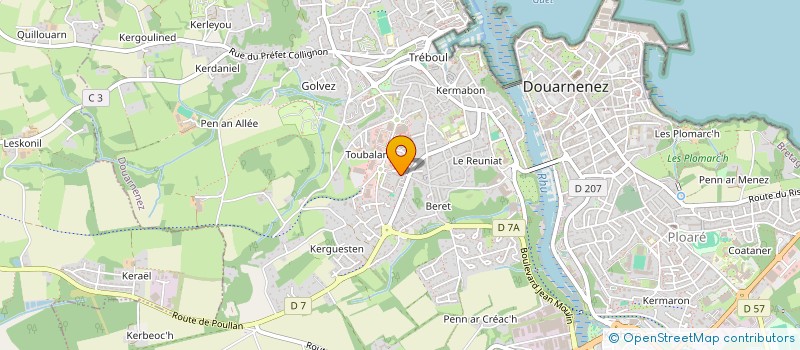 localisation de l'entreprise MONSIEUR RAPHAEL LOUBOUTIN  DOUARNENEZ