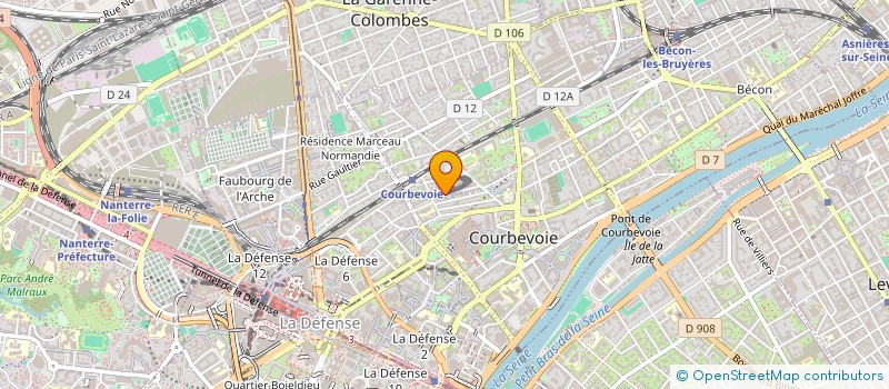 localisation de l'entreprise MONSIEUR RAPHAEL LOURENCO à COURBEVOIE