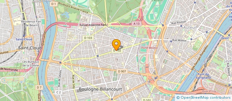 localisation de l'entreprise MONSIEUR RAPHAEL MACHECOURT  BOULOGNE-BILLANCOURT