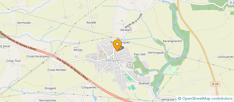 localisation de l'entreprise MONSIEUR RAPHAEL MAJOR  MELGVEN