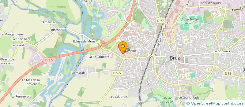 localisation de l'entreprise MONSIEUR RAPHAEL MAKANA  BRUZ