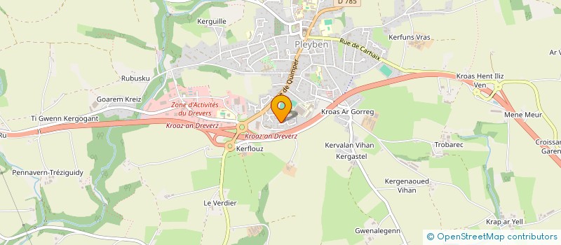 localisation de l'entreprise MONSIEUR RAPHAEL MANAC'H  PLEYBEN