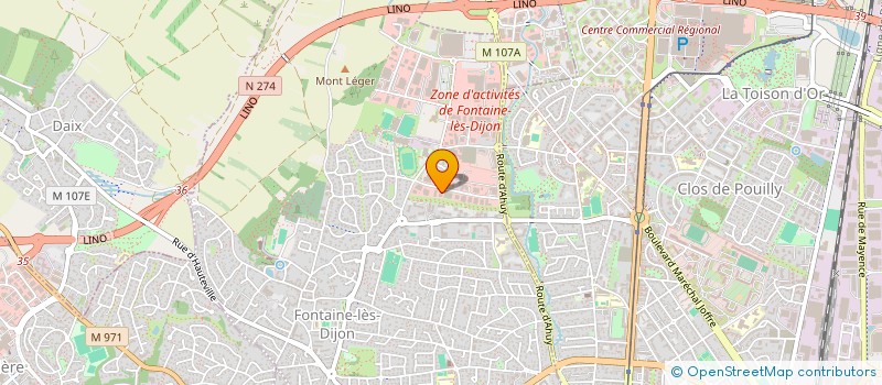 localisation de l'entreprise MONSIEUR RAPHAEL MARESCAUX  FONTAINE-LES-DIJON