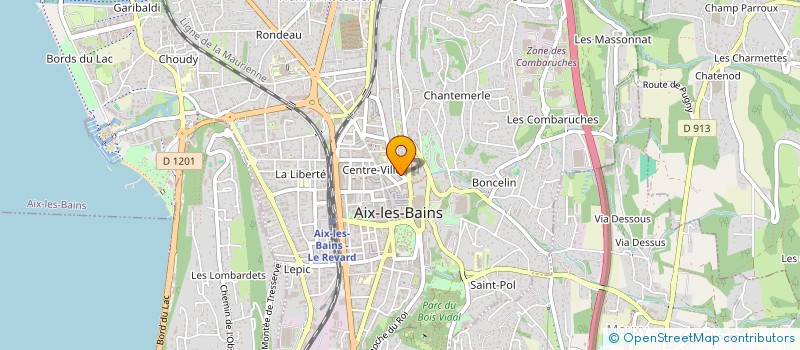 localisation de l'entreprise MONSIEUR RAPHAEL MARIAGE  AIX-LES-BAINS