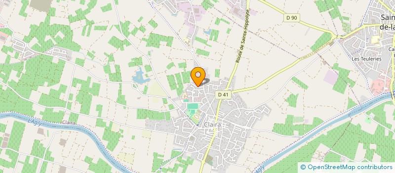 localisation de l'entreprise MONSIEUR RAPHAEL MARTINEZ  CLAIRA