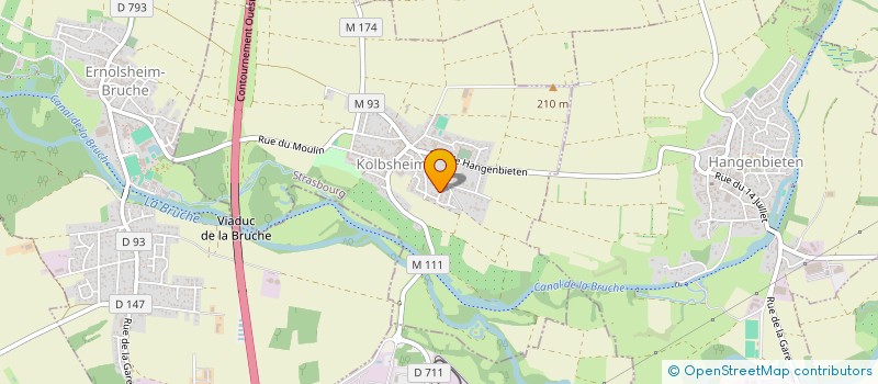 localisation de l'entreprise MONSIEUR RAPHAEL MARTINEZ  KOLBSHEIM