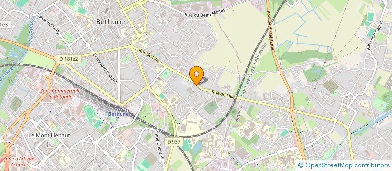 localisation de l'entreprise MONSIEUR RAPHAEL MASQUELIEZ à BETHUNE