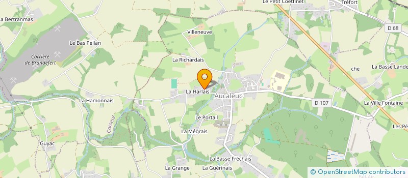 localisation de l'entreprise MONSIEUR RAPHAEL MASSIOT  AUCALEUC