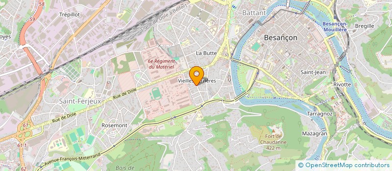 localisation de l'entreprise MONSIEUR RAPHAEL MATHIEU  BESANCON