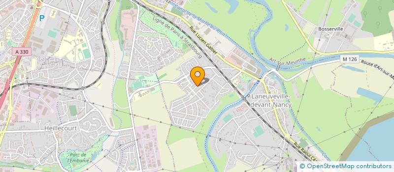 localisation de l'entreprise MONSIEUR RAPHAEL MATHIEU  LANEUVEVILLE-DEVANT-NANCY