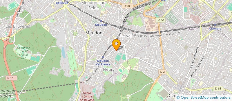 localisation de l'entreprise MONSIEUR RAPHAEL MATTHEY-HENRY à MEUDON