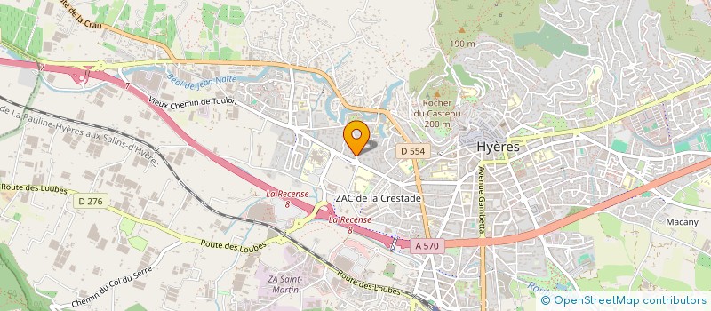 localisation de l'entreprise MONSIEUR RAPHAEL MAUGIN  TOULON