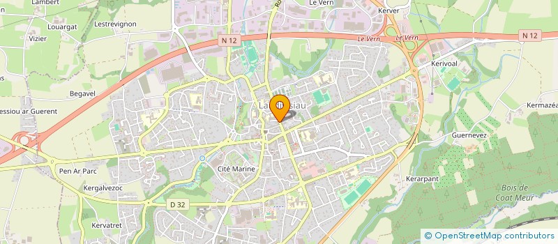 localisation de l'entreprise MONSIEUR RAPHAEL MEGNENT  LANDIVISIAU