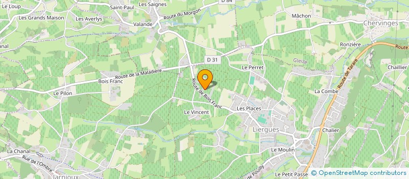 localisation de l'entreprise MONSIEUR RAPHAEL MERCIER  PORTE DES PIERRES DOREES