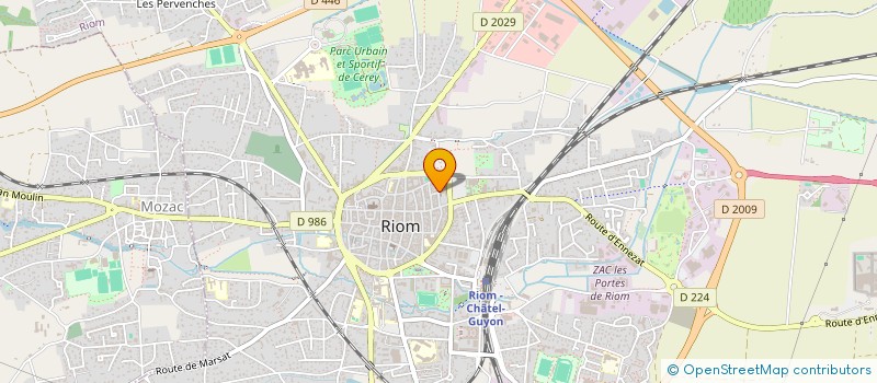 localisation de l'entreprise MONSIEUR RAPHAEL MERLE  RIOM