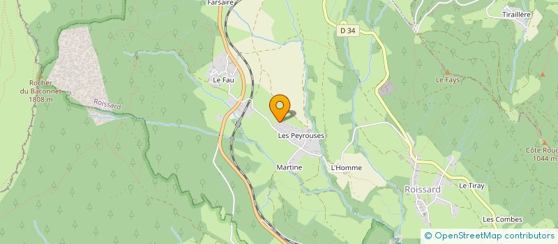 localisation de l'entreprise MONSIEUR RAPHAEL MIGLIORE  ROISSARD