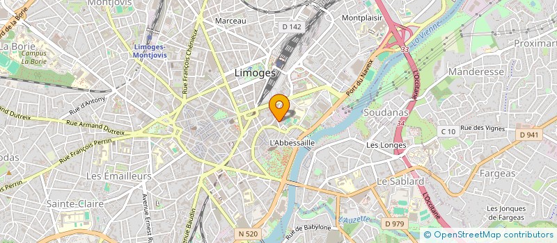 localisation de l'entreprise MONSIEUR RAPHAEL MILLOT à LIMOGES