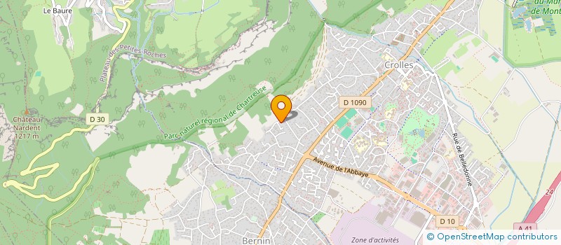 localisation de l'entreprise MONSIEUR RAPHAEL MOLINARI  CROLLES