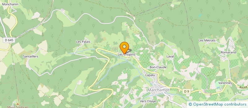 localisation de l'entreprise MONSIEUR RAPHAEL MONCHANIN  MARCHAMPT