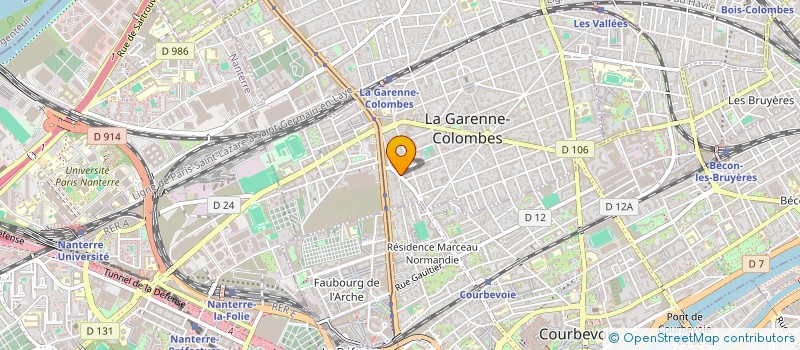 localisation de l'entreprise MONSIEUR RAPHAEL MONTAGNIER à LA GARENNE-COLOMBES