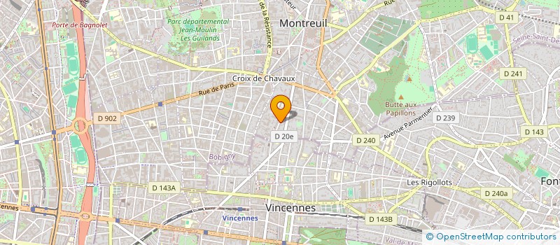 localisation de l'entreprise MONSIEUR RAPHAEL MONTJOUVENT à MONTREUIL