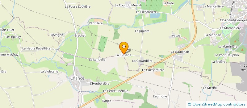 localisation de l'entreprise MONSIEUR RAPHAEL MOREL  LOUVIGNE-DE-BAIS