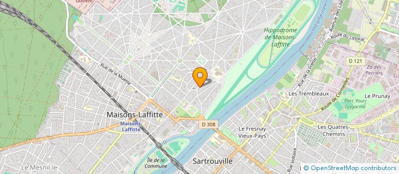localisation de l'entreprise MONSIEUR RAPHAEL MORERE  MAISONS-LAFFITTE