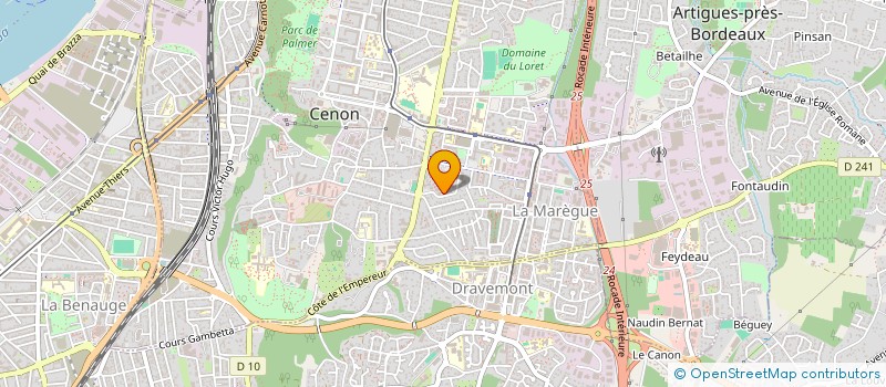 localisation de l'entreprise MONSIEUR RAPHAEL MORMIN  CENON