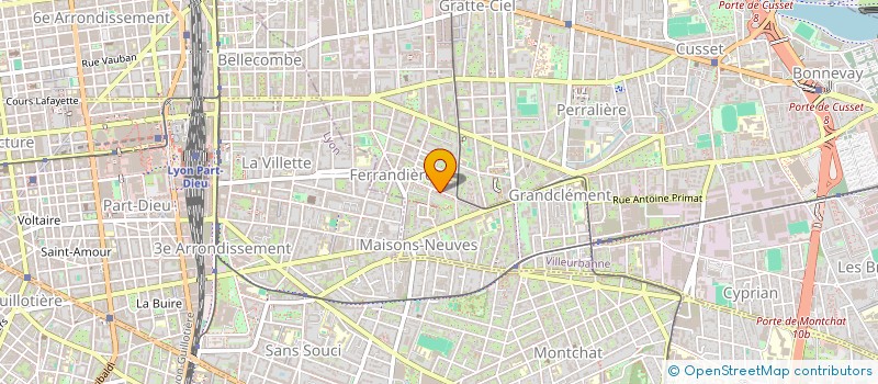 localisation de l'entreprise MONSIEUR RAPHAEL MORTIER  VILLEURBANNE