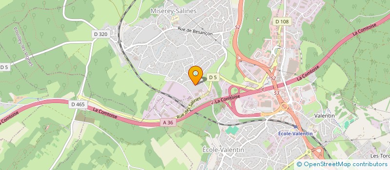 localisation de l'entreprise MONSIEUR RAPHAEL MOUETTE  MISEREY-SALINES