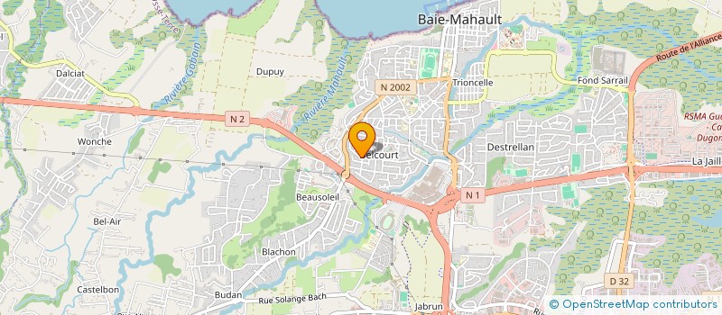 localisation de l'entreprise MONSIEUR RAPHAEL MOUSTACHE-CITADELLE  BAIE-MAHAULT