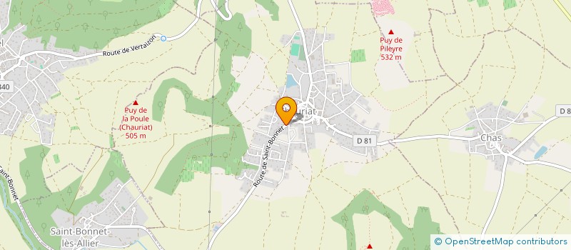 localisation de l'entreprise MONSIEUR RAPHAEL NICOLAS  CHAURIAT