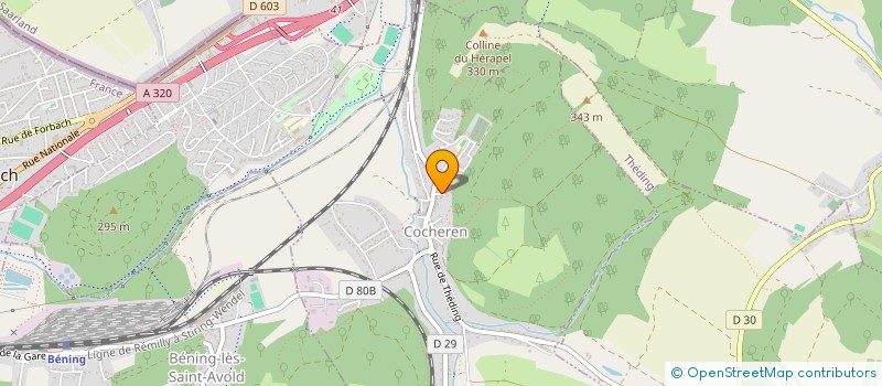 localisation de l'entreprise MONSIEUR RAPHAEL NOWAKOWSKI  COCHEREN