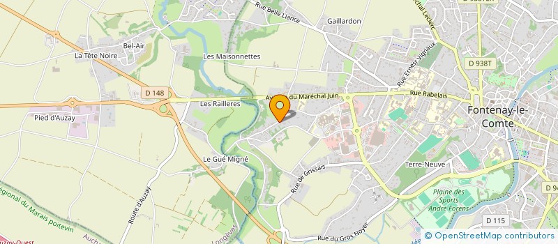 localisation de l'entreprise MONSIEUR RAPHAEL OUVRARD  FONTENAY-LE-COMTE