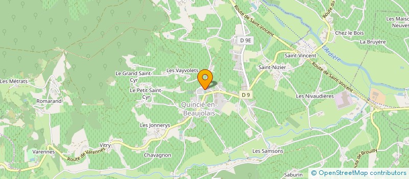 localisation de l'entreprise MONSIEUR RAPHAEL PACCARD  QUINCIE-EN-BEAUJOLAIS