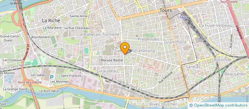 localisation de l'entreprise MONSIEUR RAPHAEL PAILLE  TOURS