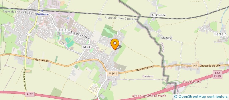 localisation de l'entreprise MONSIEUR RAPHAEL PAREE  BAISIEUX