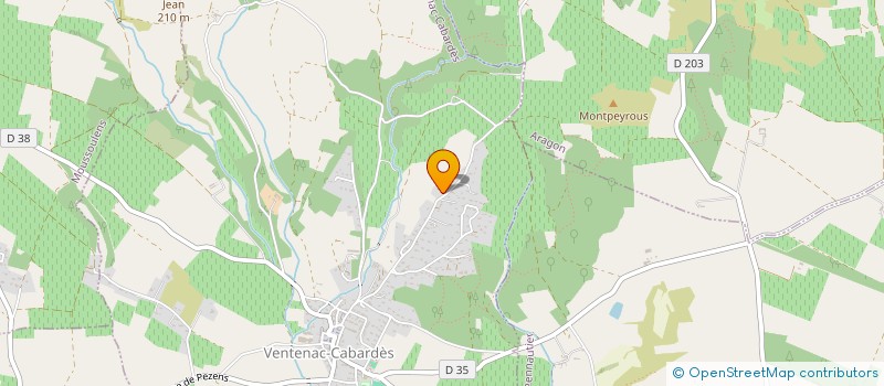 localisation de l'entreprise MONSIEUR RAPHAEL PASDERMADJIAN  VENTENAC-CABARDES