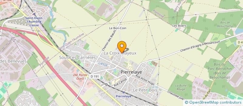 localisation de l'entreprise MONSIEUR RAPHAEL PATIN  PIERRELAYE