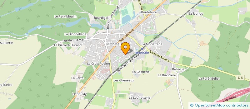 localisation de l'entreprise MONSIEUR RAPHAEL PAULIN  MONNAIE