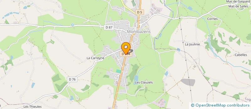 localisation de l'entreprise MONSIEUR RAPHAEL PEDEMAY à MONTBAZENS