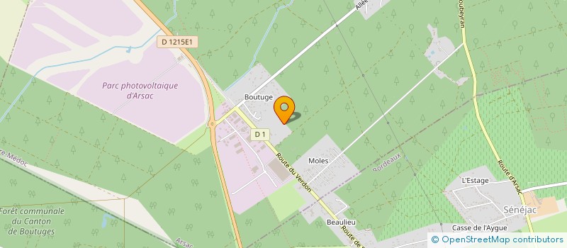 localisation de l'entreprise MONSIEUR RAPHAEL PEREIRA  ARSAC