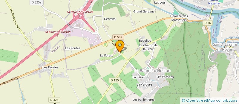 localisation de l'entreprise MONSIEUR RAPHAEL PERETTI  LA BAUME-D'HOSTUN