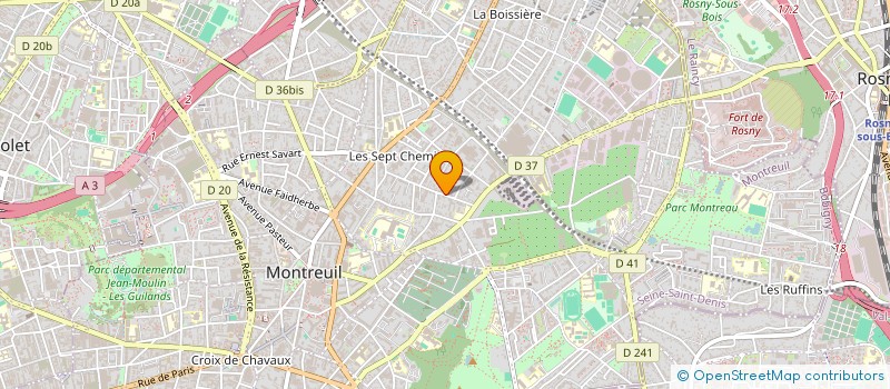 localisation de l'entreprise MONSIEUR RAPHAEL PERFETTINI à MONTREUIL