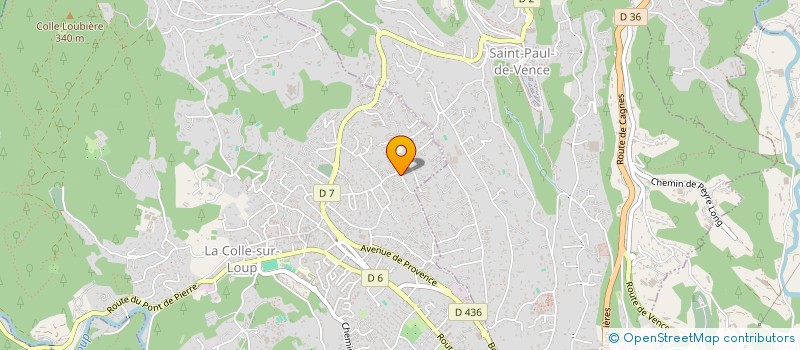 localisation de l'entreprise MONSIEUR RAPHAEL PERIS-BOULET à LA COLLE-SUR-LOUP